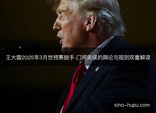 王大雷2025年3月世预赛脱手 门将失误的舆论与规则双重解读 王大雷2025年3月世预赛脱手 门将失误的舆论与规则双重解读